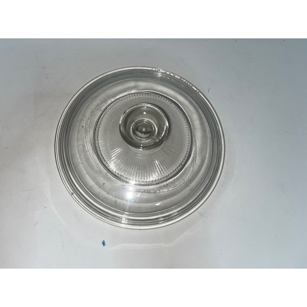 Vintage Pyrex 686-C Clear Glass Ribbed Replacement Lid for Casserole Dish